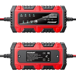 <span class=keywords><strong>Chargeur</strong></span> universel <span class=keywords><strong>6V</strong></span>/12V 1,5A pour batteries au plomb de voitures et motos, avec fonction de réparation intelligente et protection contre la surcharge - Product Image 3