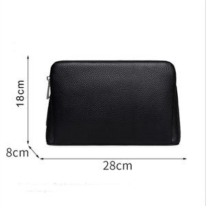 Mode hommes luxe en cuir véritable sac à main de haute qualité grande capacité affaires sac à main décontracté sac à main <span class=keywords><strong>multi</strong></span>-poches pour hommes - Product Image 4