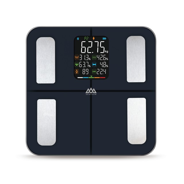 Bioimpedance Scale Smart Digital Body Fat Weight Measurement With BMI LCD Display for Household Bathroom Use Wireless