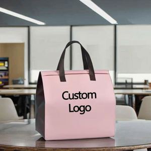 Disposable Compact Promotional Thermal <b>Cooler</b> Bag Non-Woven Promotional Lunch Food Delivery Insulated Bag with Custom Logo - Product Image 1