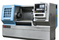 Tour horizontal de précision CK6140 de haute qualité, machine à tournage automatique robuste à banc plat, compatible FANUC/GSK/Mitsubishi, 220V monophasé