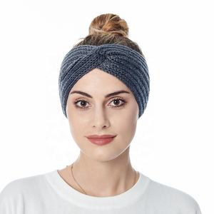 Invierno otoño cálido <span class=keywords><strong>diadema</strong></span> mujer trenzado anudado tejido banda para el cabello africano cabeza envoltura <span class=keywords><strong>diadema</strong></span> turbante <span class=keywords><strong>diadema</strong></span> - Product Image 3