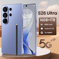 Nuevo Smartphone S26Ultra 5G con Android 15, 16GB+1TB, Doble SIM, HD, Deca Core, en Francés, Español e Inglés