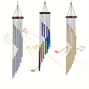 Nouveau design 12 tuyaux multicolore cloche à vent rotatif carillon éolien scénique balcon extérieur <span class=keywords><strong>jardin</strong></span> Relax humeur carillon éolien - Product Image 1