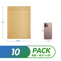 Enveloppes à bulles en papier kraft imperméables, légères et protectrices pour l'expédition, vente en gros d'usine