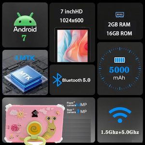 New 7-Inch Kidsren Máy Tính Bảng Máy Tính <span class=keywords><strong>Android</strong></span> 14 6 + 128 Được Xây Dựng Trong Tình Yêu Búp Bê Phần Mềm Wifi Cho Bluetooth Xuất Khẩu Chống-Mùa Thu Cho - Product Image 3