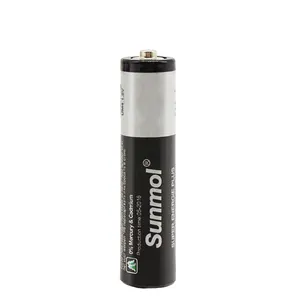 Batterie solaire 1.5 V, AAA 1.5 V, Um4, R03 No.7, pour cellules de Zinc, soleil mol et OEM, PVC, aluminium, métal, 2 ans, meilleure vente d'usine