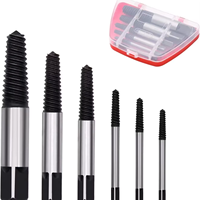 Kit d'extracteurs de vis en acier au carbone pour les goujons rouillés cassés et le retrait des tuyaux d'eau, 8 pièces