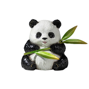 Figurine de panda en cuivre, décoration de bureau, fournitures de bureau, cadeau de style traditionnel - Product Image 1