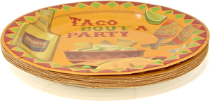 Tacos Tuesday let's Taco Party Supplies Set di stoviglie Tacos messicani day Fiesta Birthday stoviglie - Product Image 2