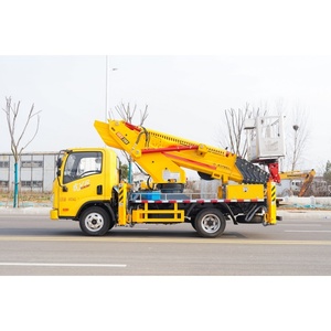 Camion de travail aérien robuste de 28 m, châssis FAW, flèche à 7 sections et <span class=keywords><strong>nacelle</strong></span> à nivellement automatique pour des opérations en hauteur stables - Product Image 2