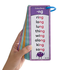 Cartes mémoire portables d'apprentissage phonétique en <span class=keywords><strong>anglais</strong></span> pour enfants, cartes d'apprentissage des règles transfrontalières, carte de visite pédagogique - Product Image 4