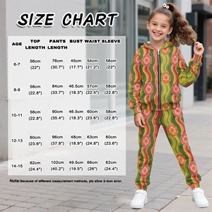Vendita calda 1 modello personalizzato con stampa floreale 2 pezzi <span class=keywords><strong>felpa</strong></span> Tie-dye con cappuccio Set <span class=keywords><strong>felpa</strong></span> e <span class=keywords><strong>pantaloni</strong></span> della tuta per bambini - Product Image 6