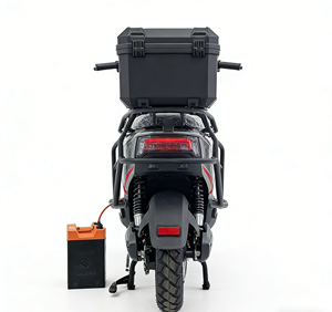 Scooter de livraison de nourriture à grande vitesse Jiuyang 72v 3000w avec grand coffre arrière, cyclomoteur électrique pour adultes - Product Image 3