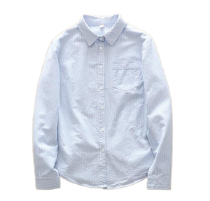 Camisa de manga larga para hombre 2026, 100% algodón, anti-bolitas, de sarga tejida, teñida lisa, holgada, informal de negocios, para otoño, 180g, con un solo botón - Product Image 1