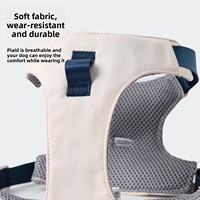 Ensemble laisse et harnais pour chien en tissu Oxford, style gilet, imperméable, anti-traction, pour chiens de taille moyenne et grande