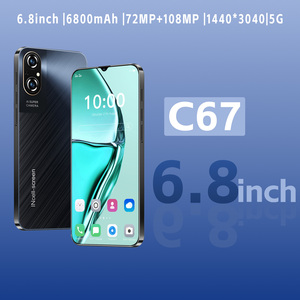 Lo smartphone di ultima generazione C67 5G ha un display da 6,8 pollici, una batteria da 6800mAh, supporta lo sblocco facciale AI, GPS, Dual SIM e rete globale. - Product Image 4