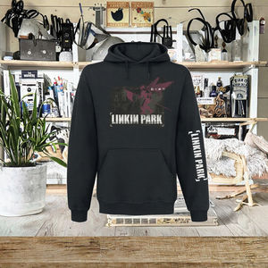 Sweat à capuche ample pour homme en coton tricoté imprimé numérique Rock Punk Linkin Rock Automne/Hiver Imperméable Hip Hop - Product Image 3