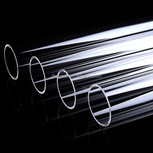 Tubo De Quartzo De Alta Pureza Personalizado Manga De Quartzo Transparente Tubo De Vidro Transparente Polido - Product Image 1