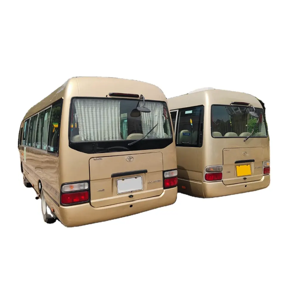 Luxury mini tour bus for sale The used Euro 4 standard for used minibuses in Toyota Coaster 20 seater light buses
