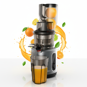Extracteur de jus lent électrique commercial en acier inoxydable pour smoothies frais, fruits et agrumes - Product Image 1