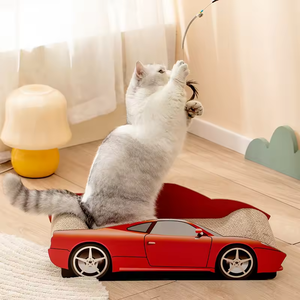 ADZIA Car-Shaped <strong>Cat</strong> Tower Corrugated Wood Scratch Board LEGO-inspired Pet Furniture <strong>Bed</strong> <strong>Cat</strong> PackSports Cars <strong>Cat</strong> Scratcher <strong>Bed</strong> - Product Image 4
