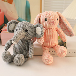 CHANGXU Animal Textile Hand Craft Cartoon Knitted Eco-friendly DIY Bear Doll Christmas Gift