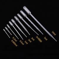 Pipette Pasteur transparente TONBAY à ouverture facile, 0,005 ml-10 ml, en plastique de qualité alimentaire écologique, compte-gouttes pour flacons d'huiles essentielles