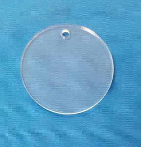 Disques en acrylique artisanaux, cercles en acrylique, disques en plastique transparent - Product Image 5