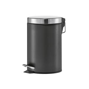 Zeller Present Treteimer Metall/Edelstahl matt 3 l 26cm Ø 17cm schwarz - Product Image 1