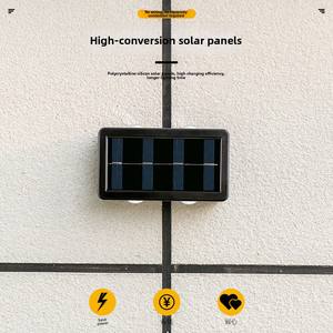 Lámpara Solar para Patio Exterior, Resistente a la Lluvia, de Metal, para Iluminación de Paredes, Decoración de Ambiente para Exteriores de Viviendas - Product Image 5