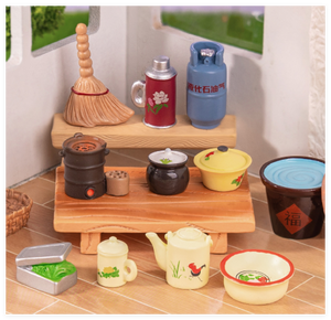 Kid giả vờ chơi phụ kiện thiết lập đồ chơi 3D Cổ Điển Trung Quốc phong cách cũ sử dụng hàng ngày bài viết bán buôn Dollhouse thu nhỏ đồ nội thất Kit - Product Image 2