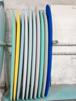 Planches de surf à fond dur en époxy souple EVA personnalisées de 9 pieds avec mousse EPS pour les eaux de l'océan-Palmes de planches d'école de surf écologiques