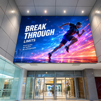 Écran LED d'intérieur personnalisé P2.5 P3, mur vidéo publicitaire HD sans soudure, panneau LED pour centres commerciaux et salles de conférence