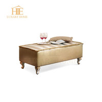 Meubles royaux, lits en or antique, ensembles de meubles de chambre à coucher luxueux, lit de mariage