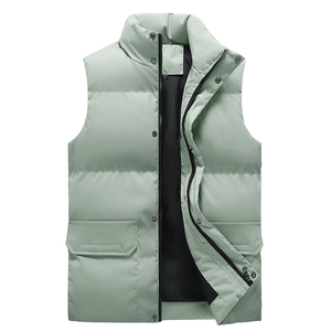 Gilet matelassé chaud et décontracté pour homme, avec logo personnalisé, collection hiver 2025 – Nouveau modèle populaire et confortable pour étudiants - Product Image 3