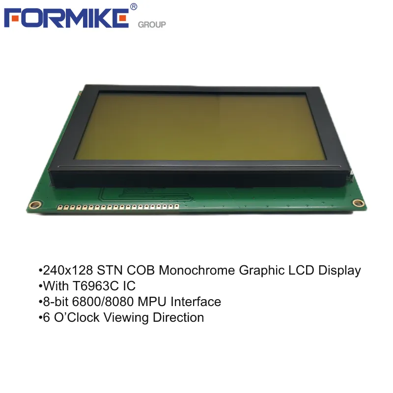 Tampilan grafis monokrom 240x128 tampilan LCD grafis 240x128 modul LCD grafis Titik