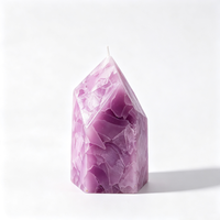 Bougies parfumées géométriques en forme de pilier, moulées à la main, multicolores, décoratives pour la maison, les mariages et les fêtes (vente en gros)