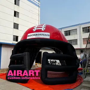 pvc inflatable football tunnel, football helmet inflatable, inflatable sport gam