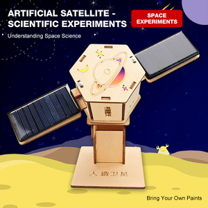 Set di Satellite Solari <span class=keywords><strong>in</strong></span> <span class=keywords><strong>Legno</strong></span> Fai-da-Te, Essenziale per il Percorso Educativo di Scienza e Ingegneria dei Bambini - Product Image 4