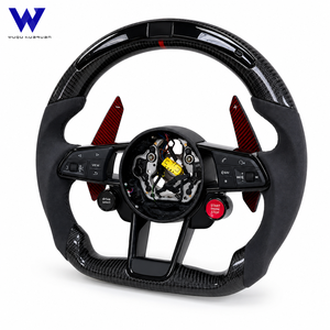 Volant personnalisé en fibre de carbone forgée et suède avec LED pour <span class=keywords><strong>Skoda</strong></span> Octavia RS <span class=keywords><strong>Scout</strong></span> Kodiaq Fabia Superb Scala Rapid 2014-2026 - Product Image 4