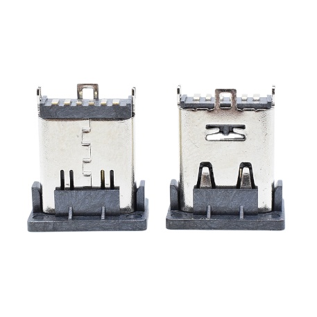 Type C female 3.1 SMT socket connector with 6 pin socket