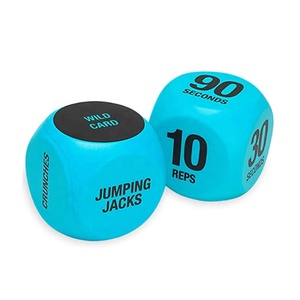 Bán buôn mềm PU bọt 6-mặt tập thể dục xúc xắc căng thẳng cứu trợ bóng cho yoga, tập luyện & tập thể dục biểu tượng tùy chỉnh có sẵn - Product Image 5