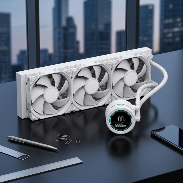 Aluminum CPU Liquid Cooler for Computer Case with 120/240/360mm Radiator ARGB Lights LCD Digital Pump & Fluid Bearing