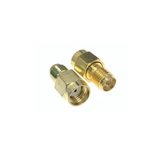 SMA-JK Plated Gold RP SMA Connector Female To Male RF <b>Adapter</b> <b>Double</b> Straight For Radios WiFi Antenna - Product Image 1
