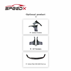 Pour <span class=keywords><strong>Mercedes</strong></span> W205 classe C coupé mise à niveau <span class=keywords><strong>C63</strong></span> <span class=keywords><strong>AMG</strong></span> BodyKit pare-chocs avant arrière calandre becquet capot garde-boue - Product Image 6
