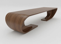 Table à manger en bois massif sur mesure, design en bois massif, luxe léger, moderne, table à thé pour la maison, table à manger