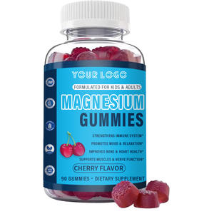子供と大人のために配合された売れ筋マグネシウムグミチェリーフレーバー栄養補助食品プレミアムサポート硝酸トリマグネシウム - Product Image 3