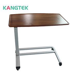 Bệnh viện di chuyển có thể điều chỉnh trên bàn giường máy tính overbed bàn bệnh viện đầu giường bàn ăn với bánh - Product Image 5