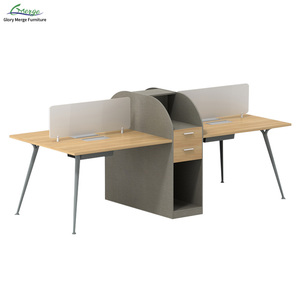 Contempo su misura Open Plan ufficio Computer Workstation scrivania con metallo gambe divisorio ufficio - Product Image 1